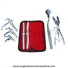 Hegar uterine dilator set,15-16,17-18, wartenberg pinwheel, mathieu speculum, grave 3pcs